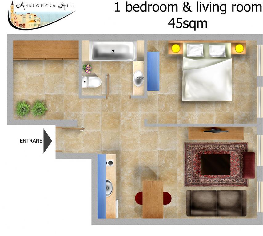 Andromeda Hill Apartments And Spa Tel Aviv Quarto foto